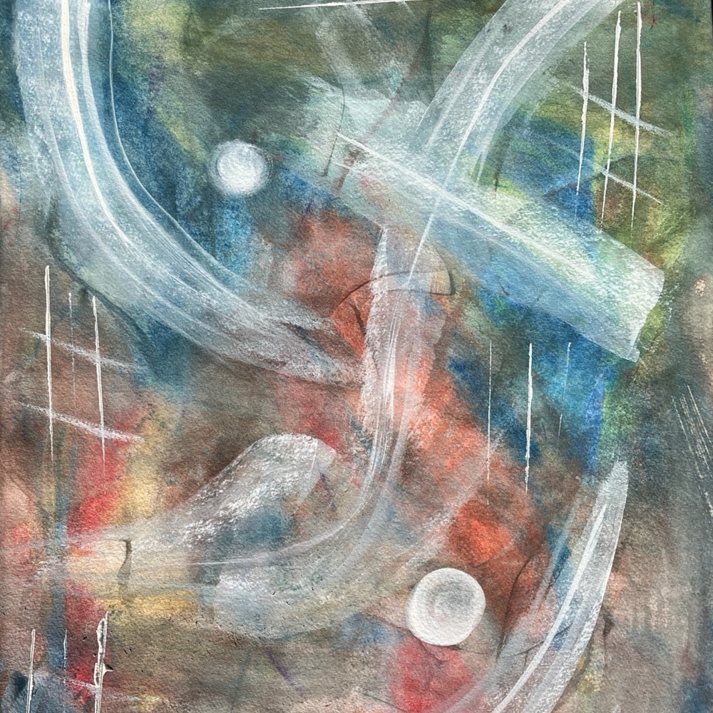 “Fighting Blind” / Watercolor on Paper / Original Art